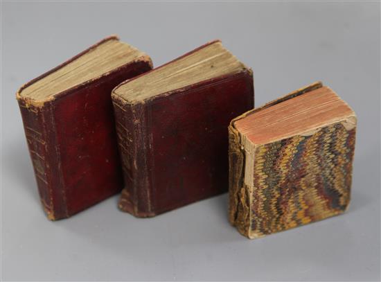 Miniature Books - Mills, Alfred - Pictures of English History in Miniature, 1st edition, 2 vols, 63mm x 56mm, (3)